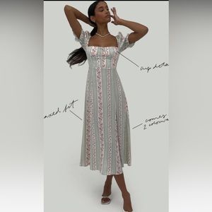 WeWoreWhat Floral MIDI dress